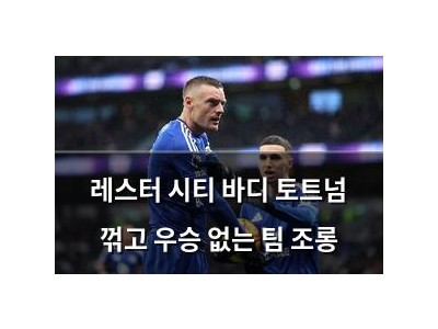 레스터 시티 바디 토트넘 꺾고 우승 없는 팀 조롱