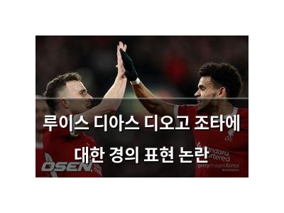 루이스 디아스 디오고 조타에 대한 경의 표현 논란