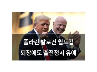 폴라린 발로건 월드컵 퇴장에도 출전정지 유예
