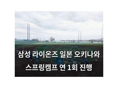 삼성 라이온즈 일본 오키나와 스프링캠프 연 1회 진행