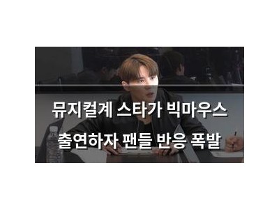 뮤지컬계 스타가 빅마우스 출연하자 팬들 반응 폭발
