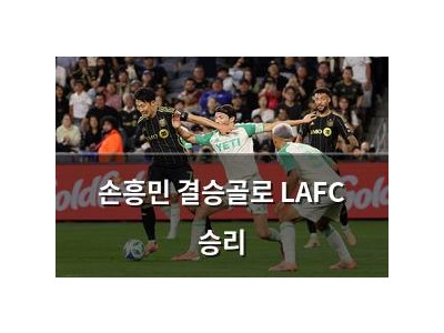 손흥민 결승골로 LAFC 승리
