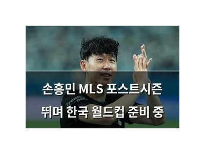 손흥민 MLS 포스트시즌 뛰며 한국 월드컵 준비 중