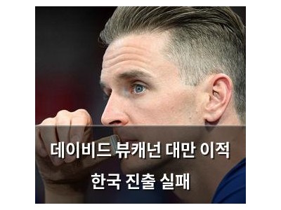 데이비드 뷰캐넌 대만 이적 한국 진출 실패