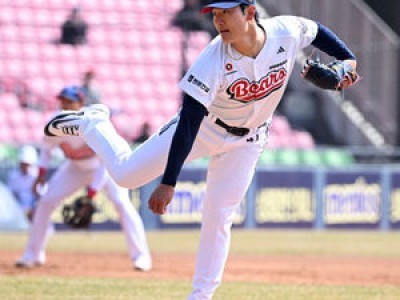 곽빈 퓨처스 경기서 완벽한 피칭 보여줘