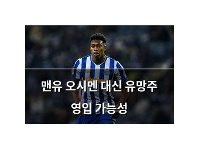맨유 오시멘 대신 유망주 영입 가능성